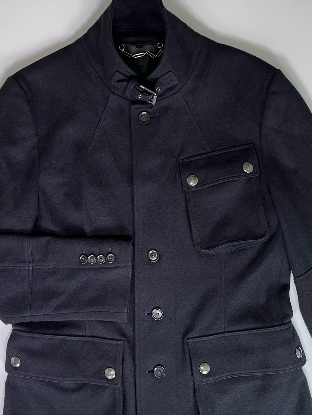 Authentic Belstaff Women's Luxury Wool & Cashmere Blend Utility Field Jacket